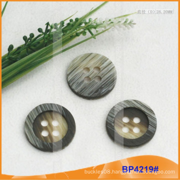Polyester button/Plastic button/Resin Shirt button for Coat BP4219